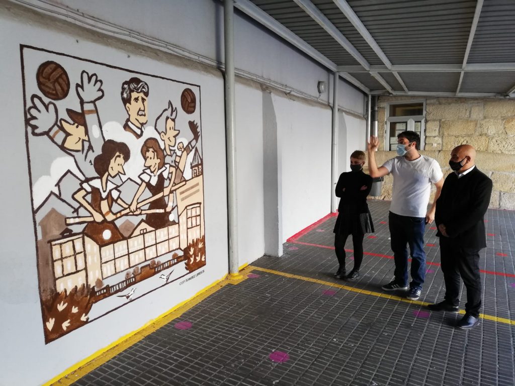 Pontevedra estrena un mural dedicado al maestro y escritor Xerardo Álvarez Limeses coincidiendo con la conmemoración del Día de las Ciudades Educadoras 3 1606770048 314 Pontevedra estrena un mural dedicado al maestro y escritor Xerardo