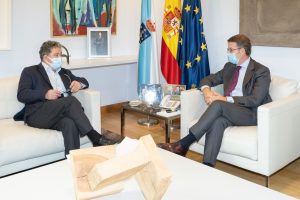 Lores y Feijoo acuerdan reanudar la construccion de la Variante