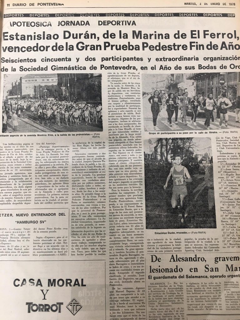 San Silvestre de Pontevedra vuelve a sus orígenes con una muestra de más de 100 fotografías y carteles 4 San Silvestre de Pontevedra vuelve a sus origenes con una