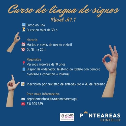 El Ayuntamiento de Ponteareas ofrece un curso de Lengua de
