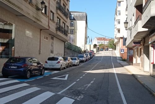 El Ayuntamiento de Ponteareas ha reordenado la movilidad en la calle Santa Ana