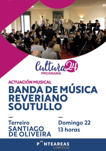 La banda Reveriano Soutullo marcará el ritmo en el Terreiro de Santiago de Oliveira el domingo a las 13.00 horas.