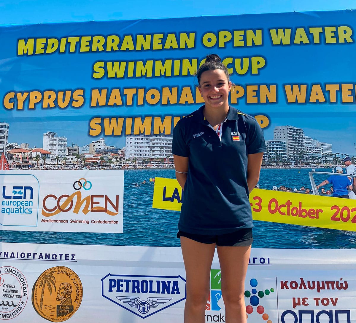 Iria Lemos de Pontearea, bronce en el Open de España de Natación