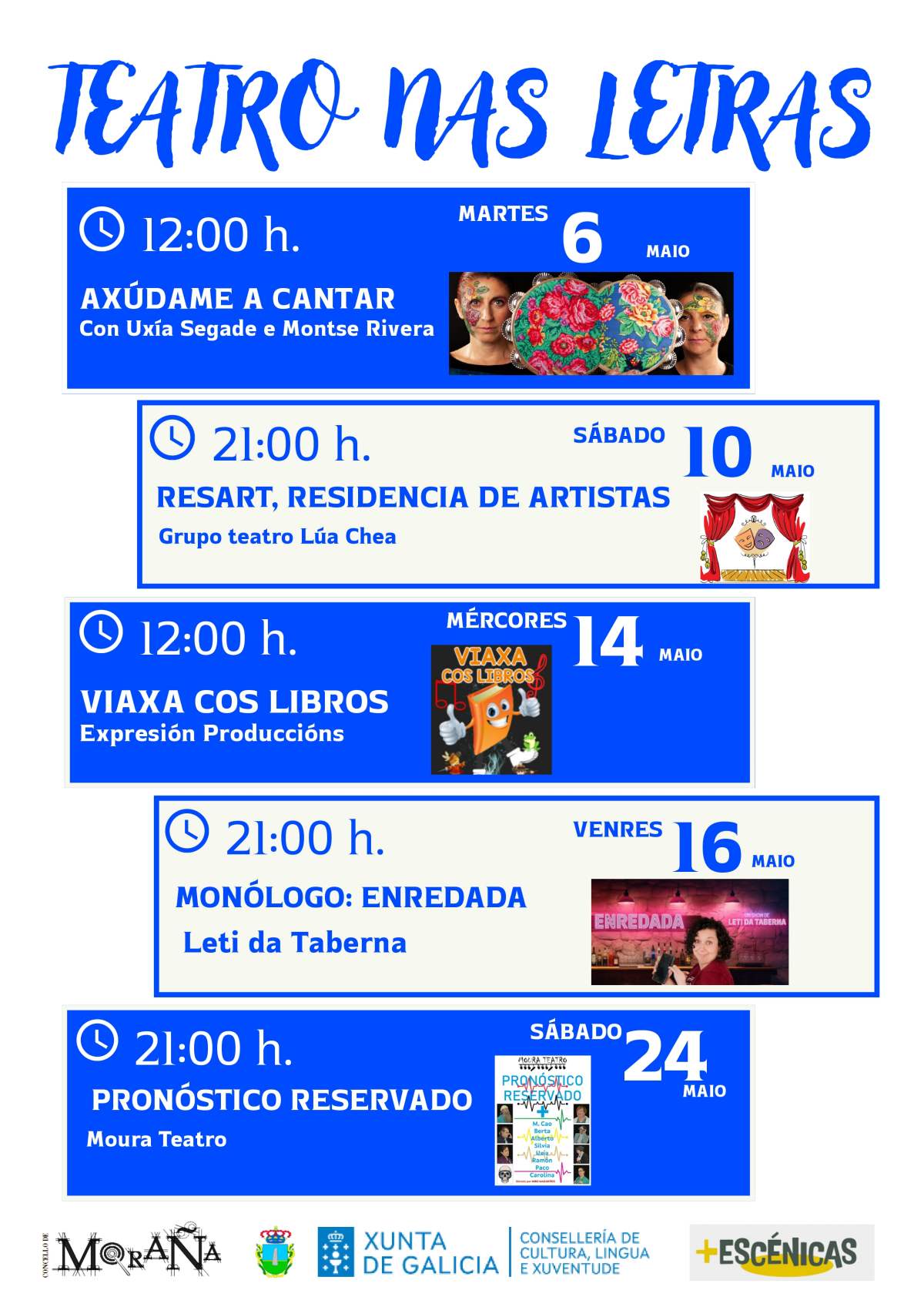 Cartel Teatro Nas Letras