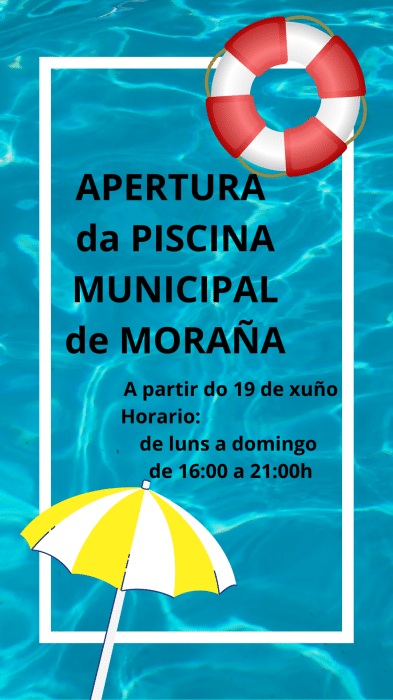 Aparte de la piscina municipal Xoves 19 de Xuno