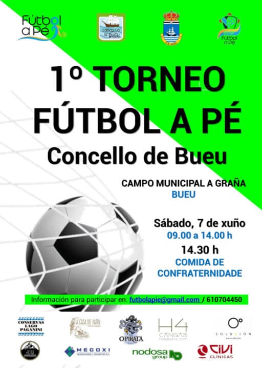 Este sabado el primer torneo de futbol esta organizado por