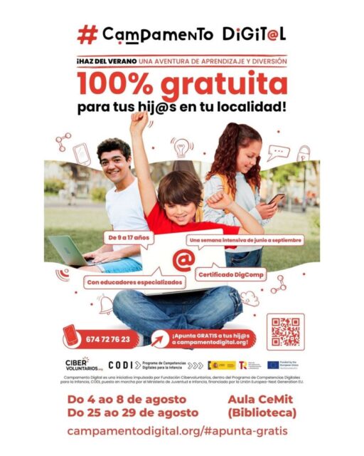 El campamento digital para ninos y ninas entre las edades
