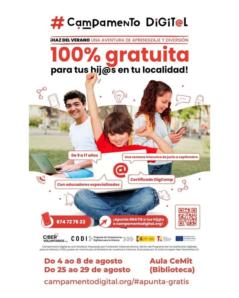 El campamento digital para ninos y ninas entre las edades