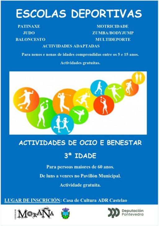 Aberta a Matriculacion para as Escolas Deportivas