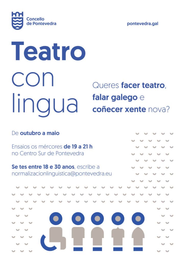 Abra la fecha límite para participar en el grupo 'Language Theatre' promovido por la normalidad lingüística 3 Cartel Theatre with Language Octubre de 2025