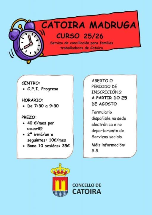 Cateoira Madruga Curso 2526 Concello de Catoeira