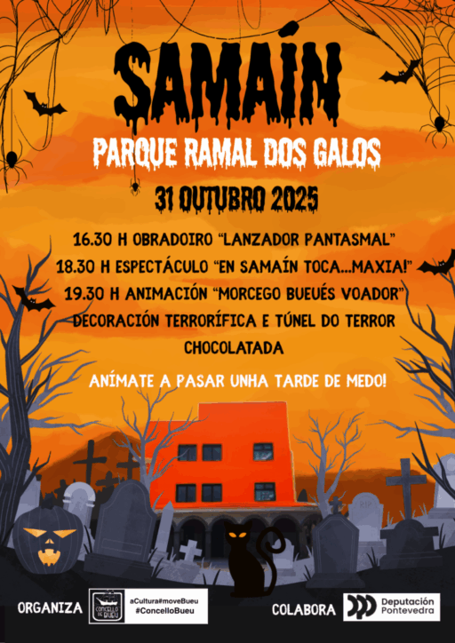 El Ayuntamiento de Bueu organiza un Samaín terrorífico el 31 de octubre en el parque Ramal dos Galos - Ayuntamiento de Bueu 1 El Ayuntamiento de Bueu organiza un Samain terrorifico el 31