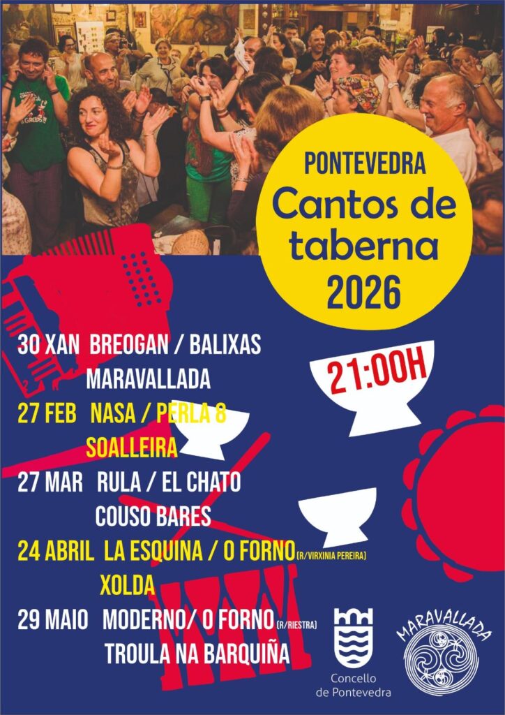 El barrio de Burgo acogerá este viernes 30 el regreso de Cantos de Taberna de Maravallada 3 Cartel Cantos de Taberna