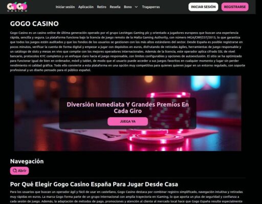 Análisis de los bonos y promociones en GoGo Casino para jugadores españoles