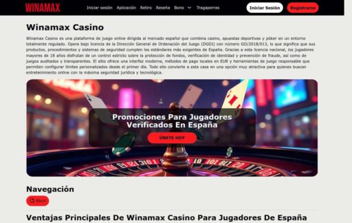 Experiencia móvil de Winamax Casino: juegos sobre la marcha para jugadores españoles