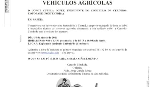 Inspeccion Tecnica de Vehiculos AGRICOLAS 2026 – Municipio de