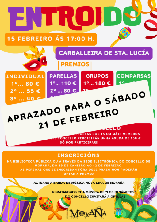 Programado para el sabado 21 de febrero