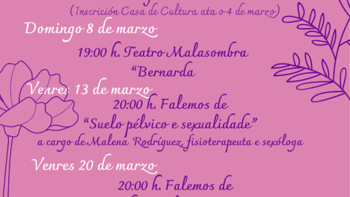 ACTIVIDADES MES DA MULLER – MARZO 2025